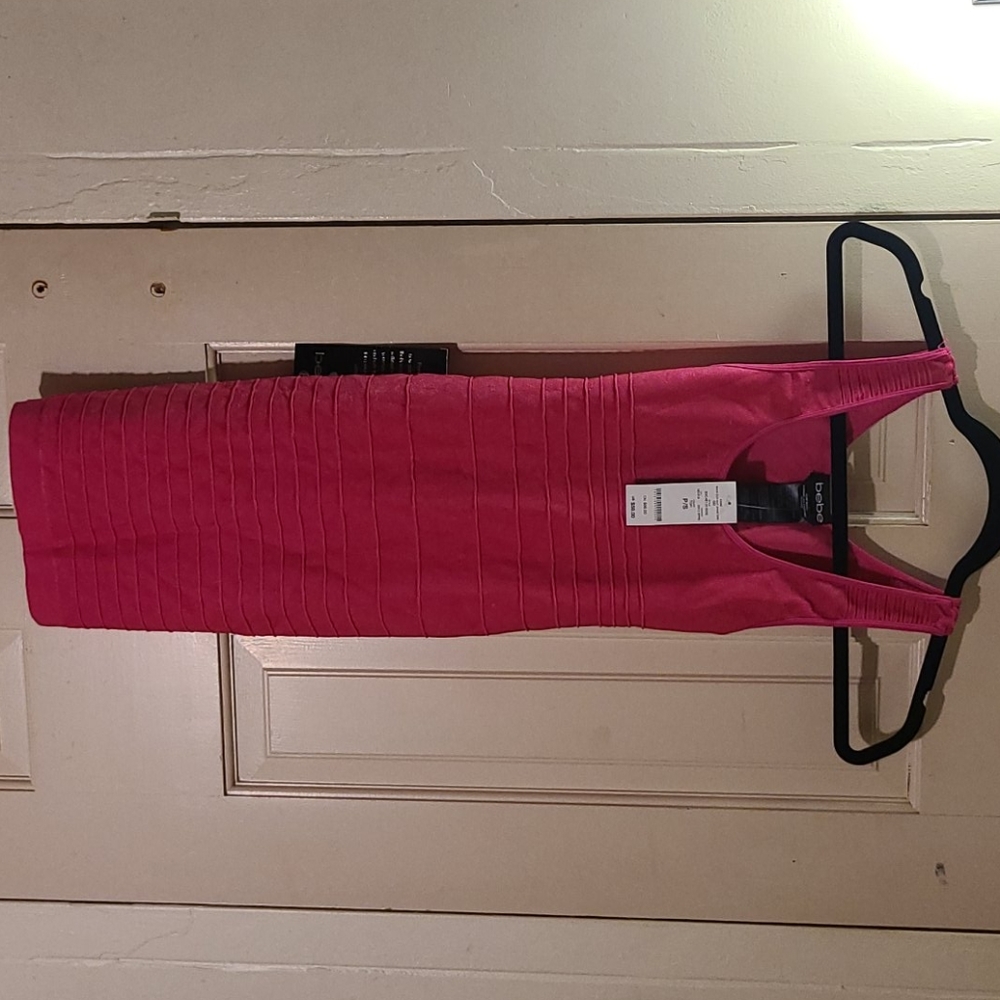 Back cut out pink dress